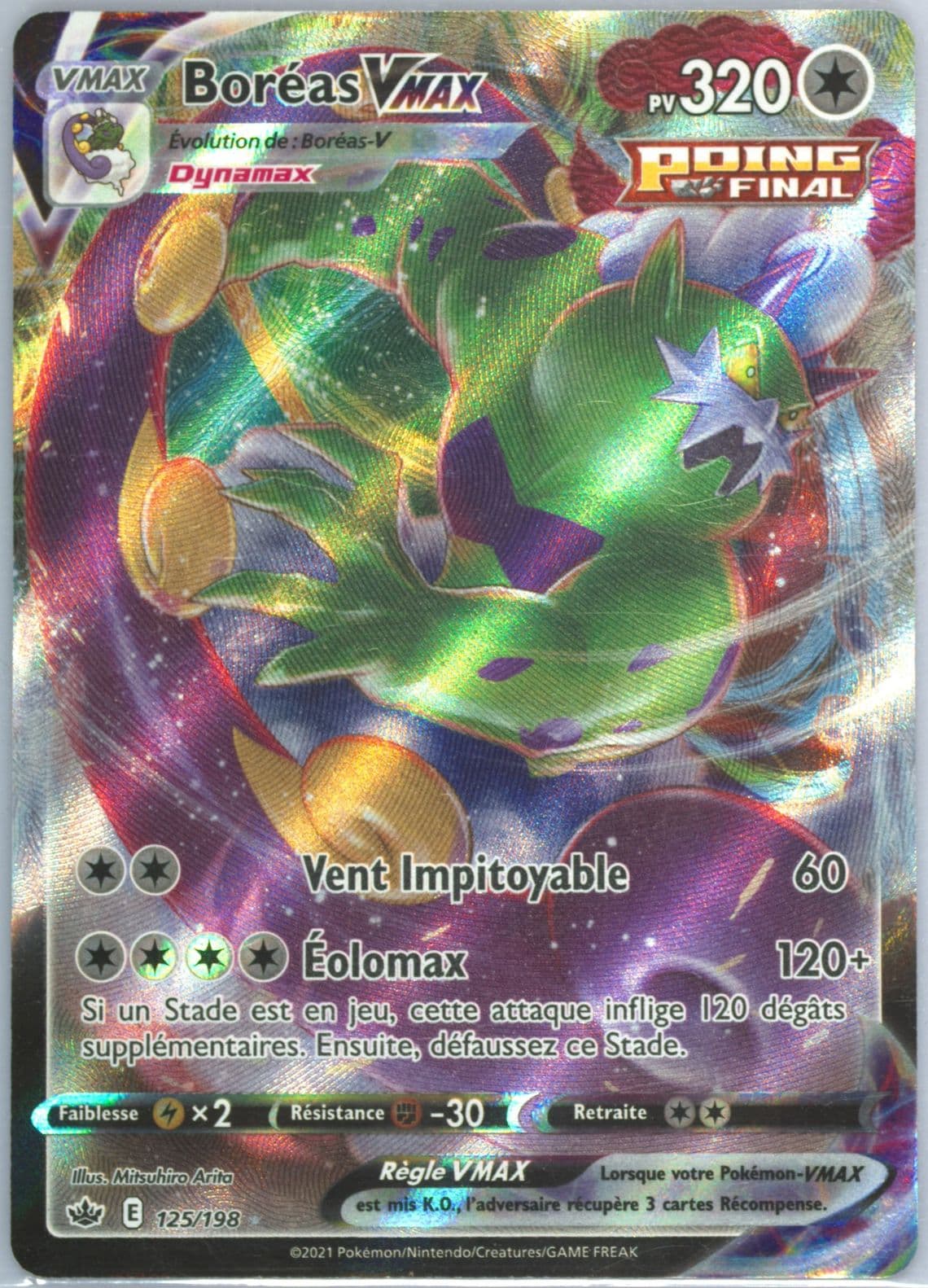 Full Art/Boreas Vmax French (125) 2021 Pokemon Sword & Shield Chilling Reign