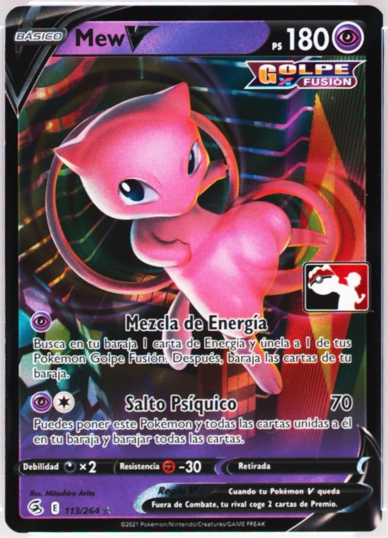 Mew V Spanish (113) 2023 Pokemon Play! Pokemon Prize Pack: Series 2