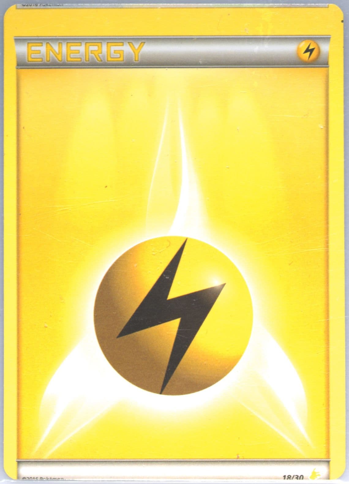 Lightning Energy (18) 2016 Pokemon XY Trainer Kit Pikachu Libre Half Deck