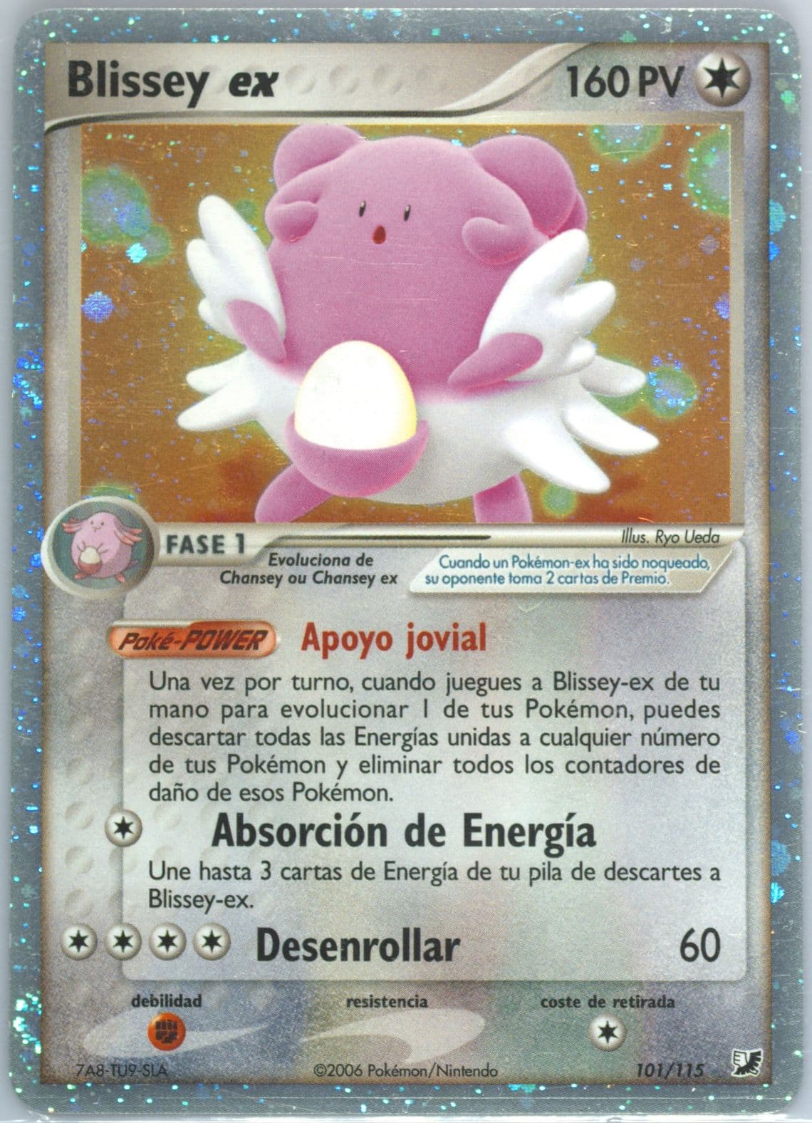 Blissey EX-Holo Spanish (101) 2005 Pokemon EX Unseen Forces