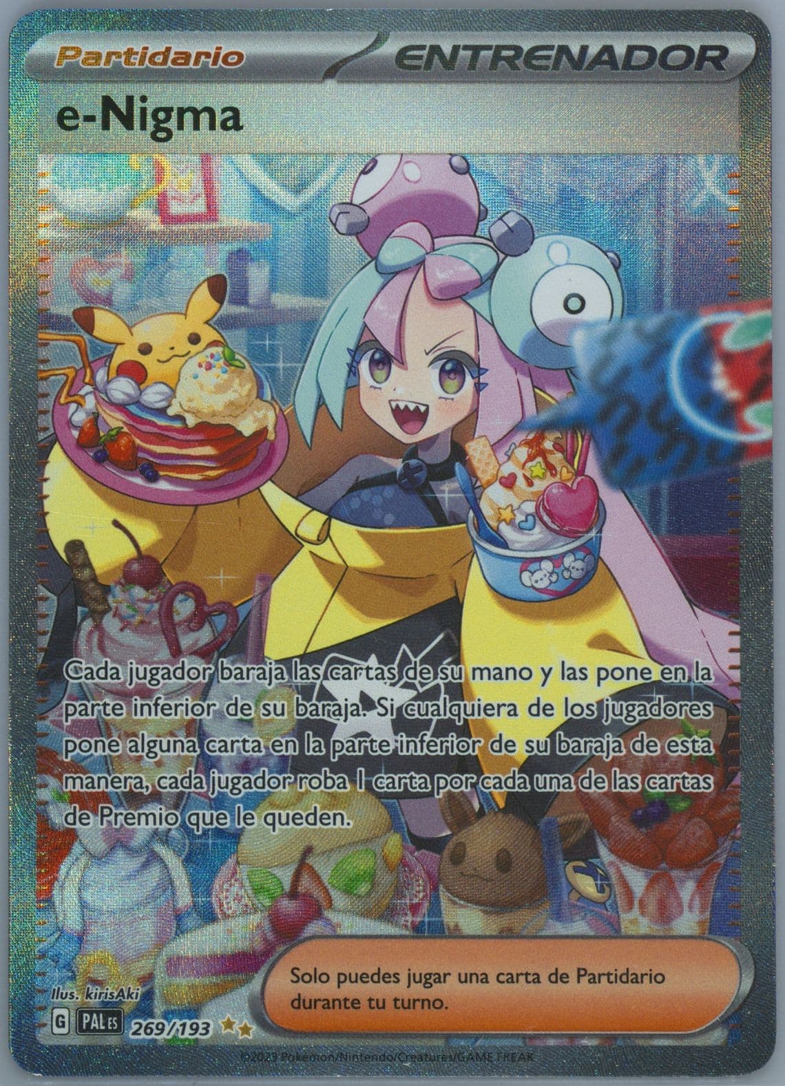 Iono Special Illustration Rare (269) 2023 Pokemon Spanish Pal ES-Paldea Evolved