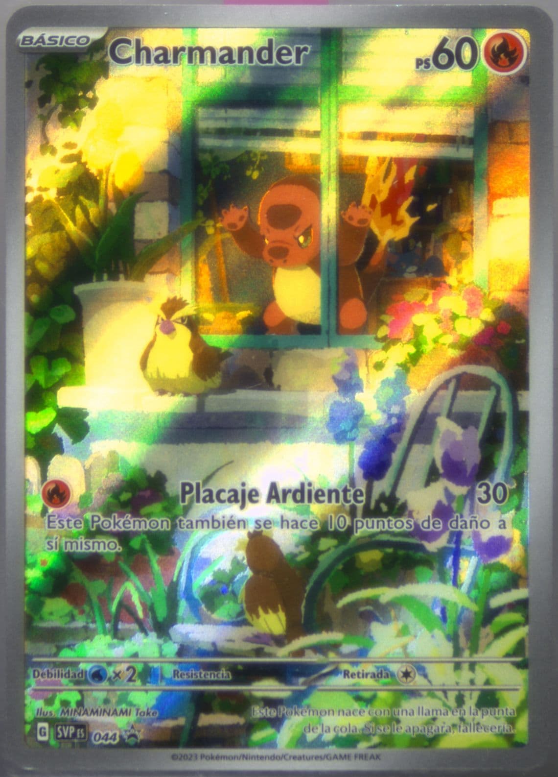 Charmander Obsidian Flames Elite Trainer Box (044) 2023 Pokemon Spanish Svp ES-SV Black Star Promo