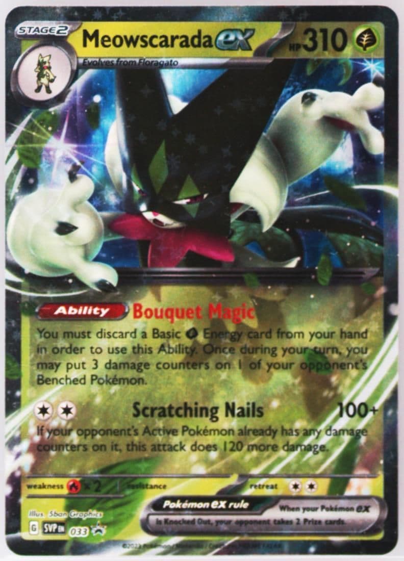 Meowscarada EX Paldea Partners Tin (033) 2023 Pokemon Svp EN-SV Black Star Promo