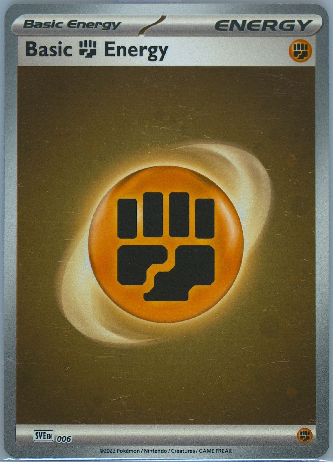 Basic Fighting Energy Cosmos Holo (006) 2023 Pokemon Sve EN-Basic Energies