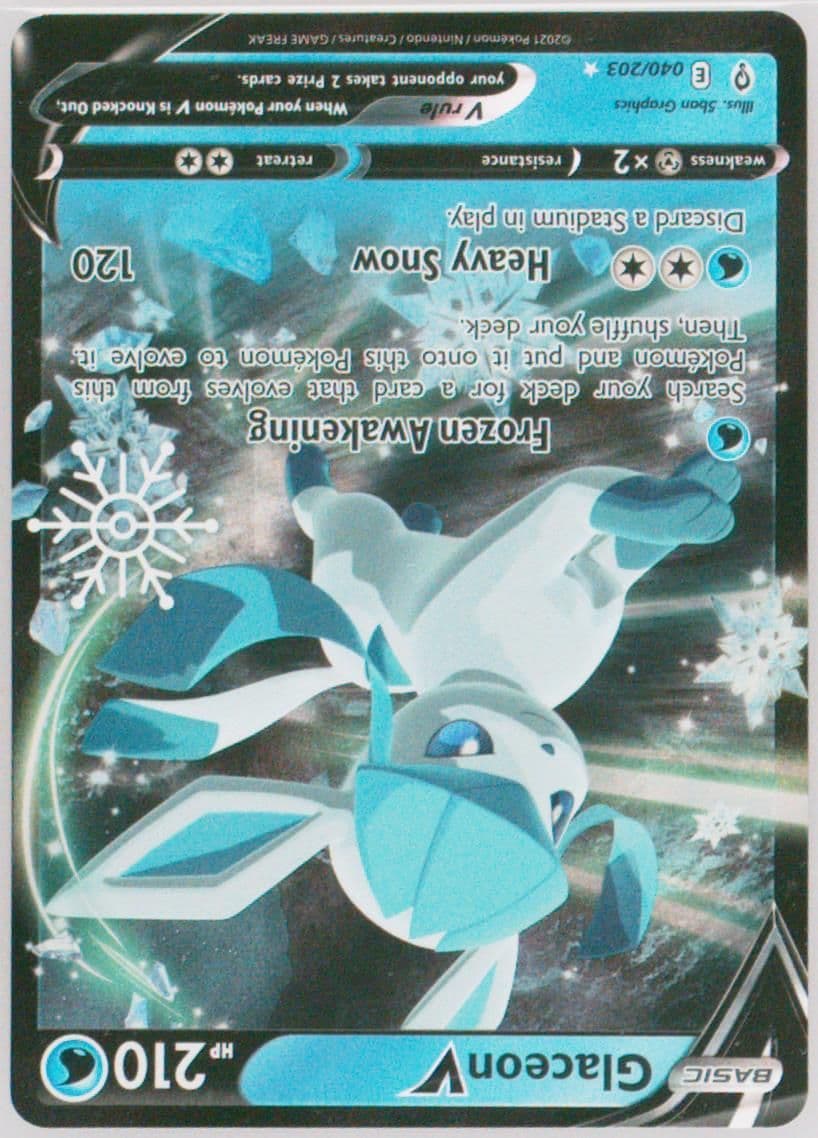 Glaceon V (040) 2023 Pokemon Holiday Calendar