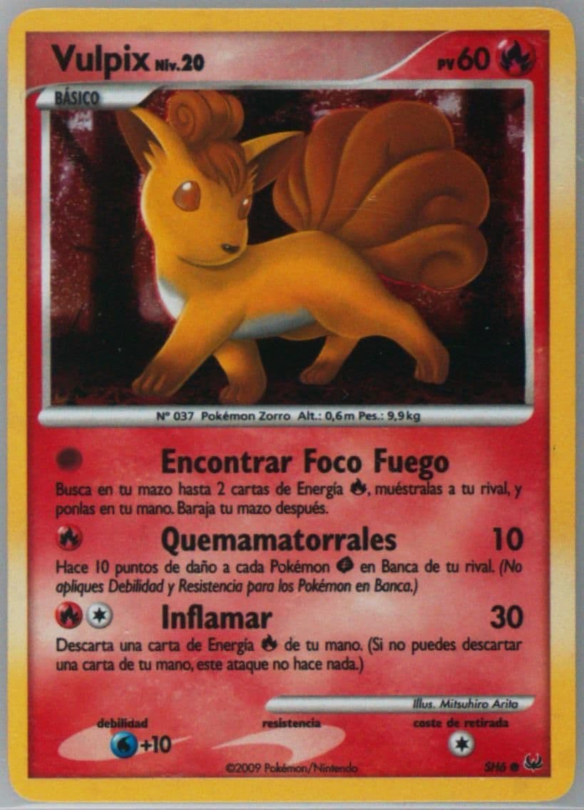 Vulpix-Holo Spanish (SH6) 2009 Pokemon Platinum