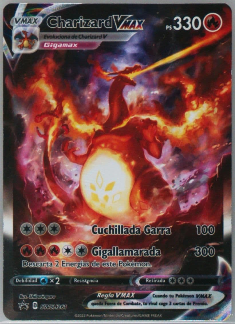 Full Art/Charizard Vmax Sword & Shield Ultra-Premium Collection-Charizard-Spanish (261) 2022 Pokemon Swsh Black Star Promo