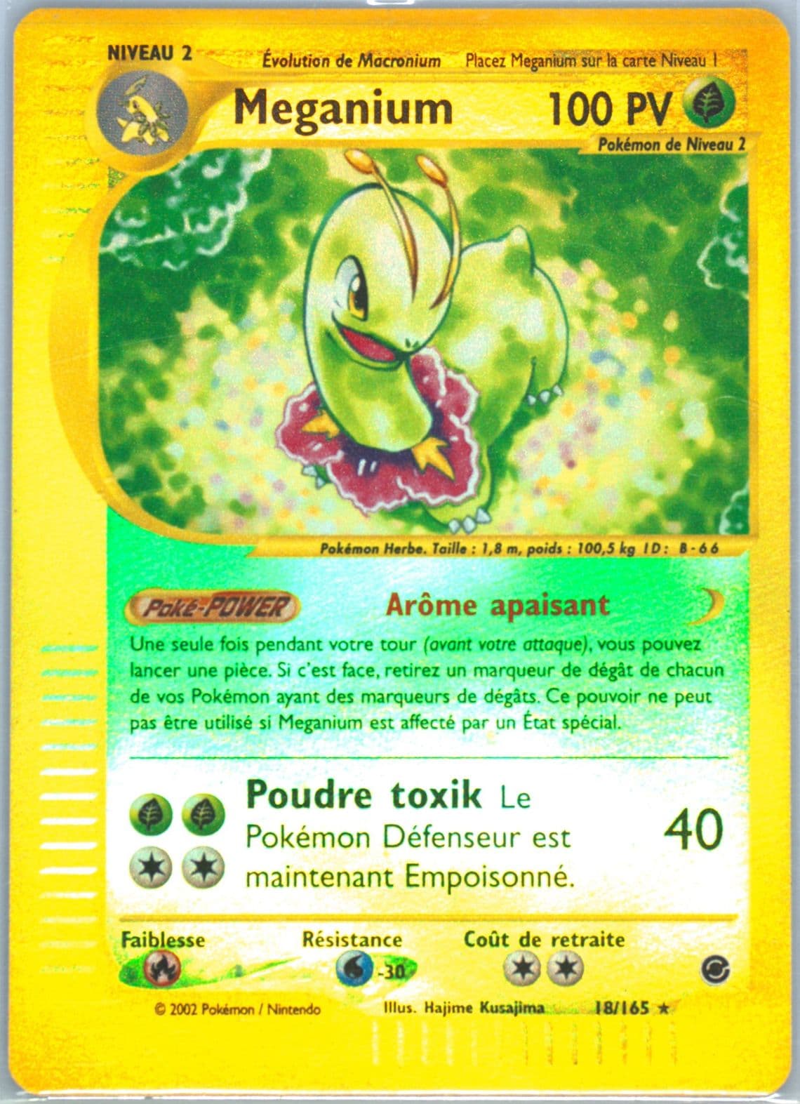 Meganium-Reverse Foil (18) 2003 Pokemon French Expedition