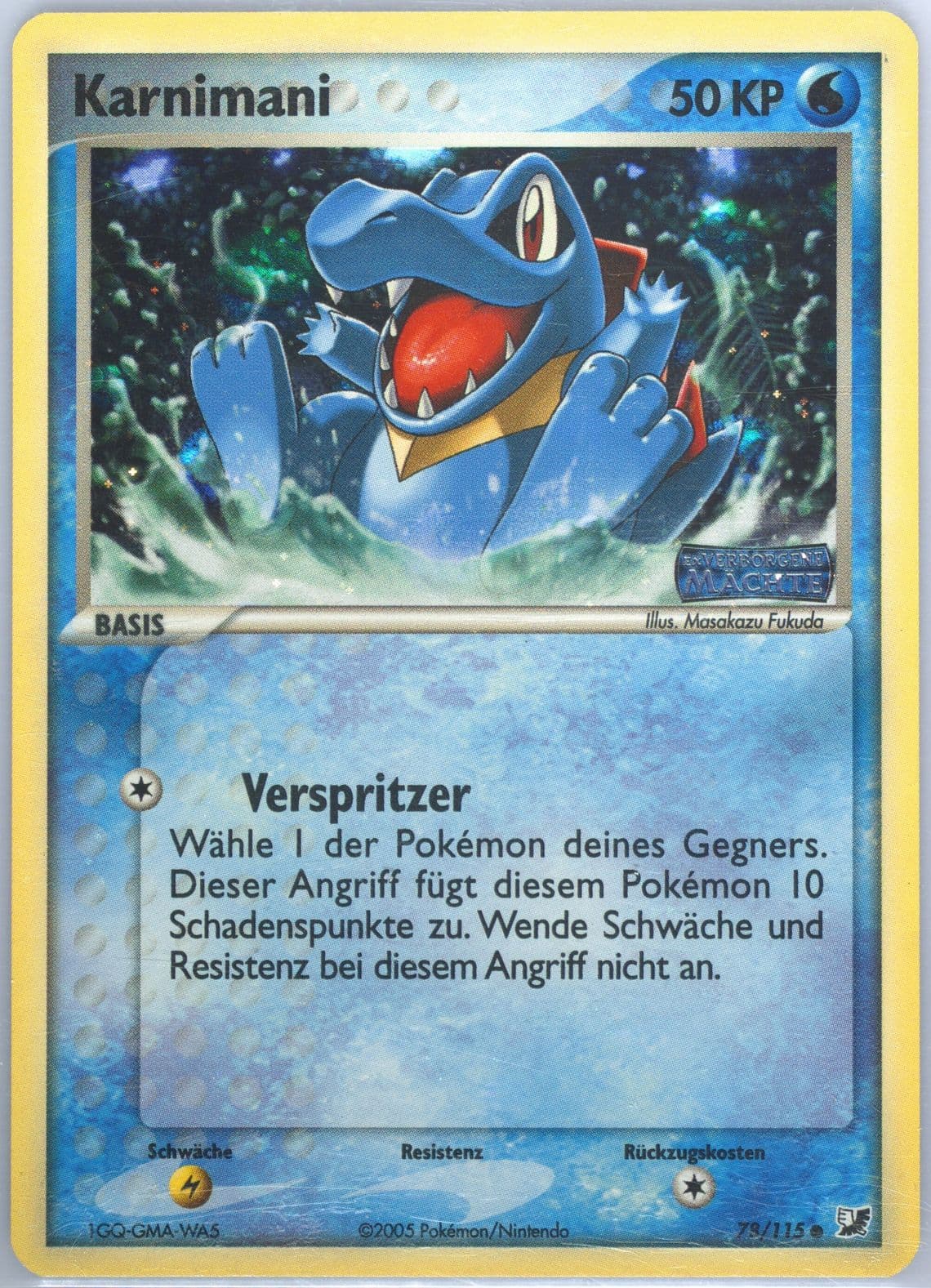 Karnimani-Reverse Foil German (78) 2005 Pokemon EX Unseen Forces