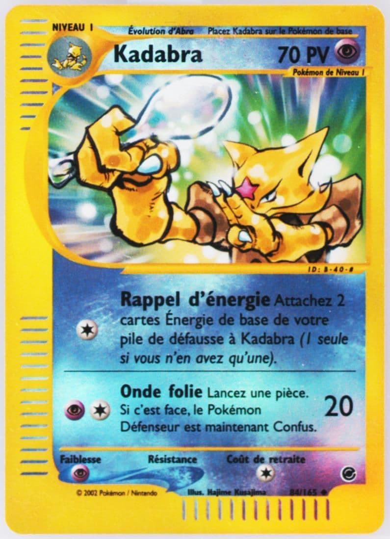 Kadabra-Reverse Foil (84) 2003 Pokemon French Expedition