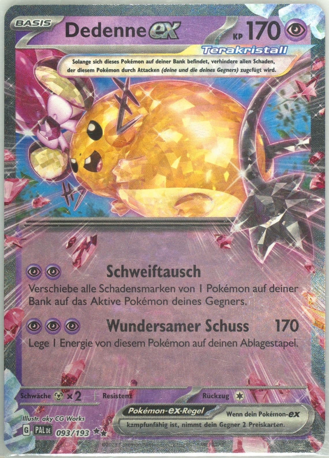 Dedenne EX (093) 2023 Pokemon German Pal de-Paldea Evolved