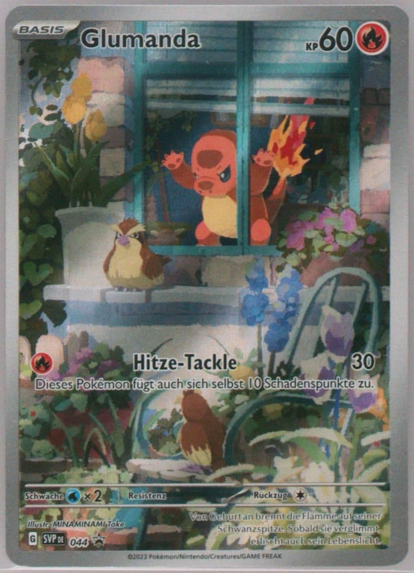 Charmander Obsidian Flames Elite Trainer Box (044) 2023 Pokemon German Svp de-SV Black Star Promo