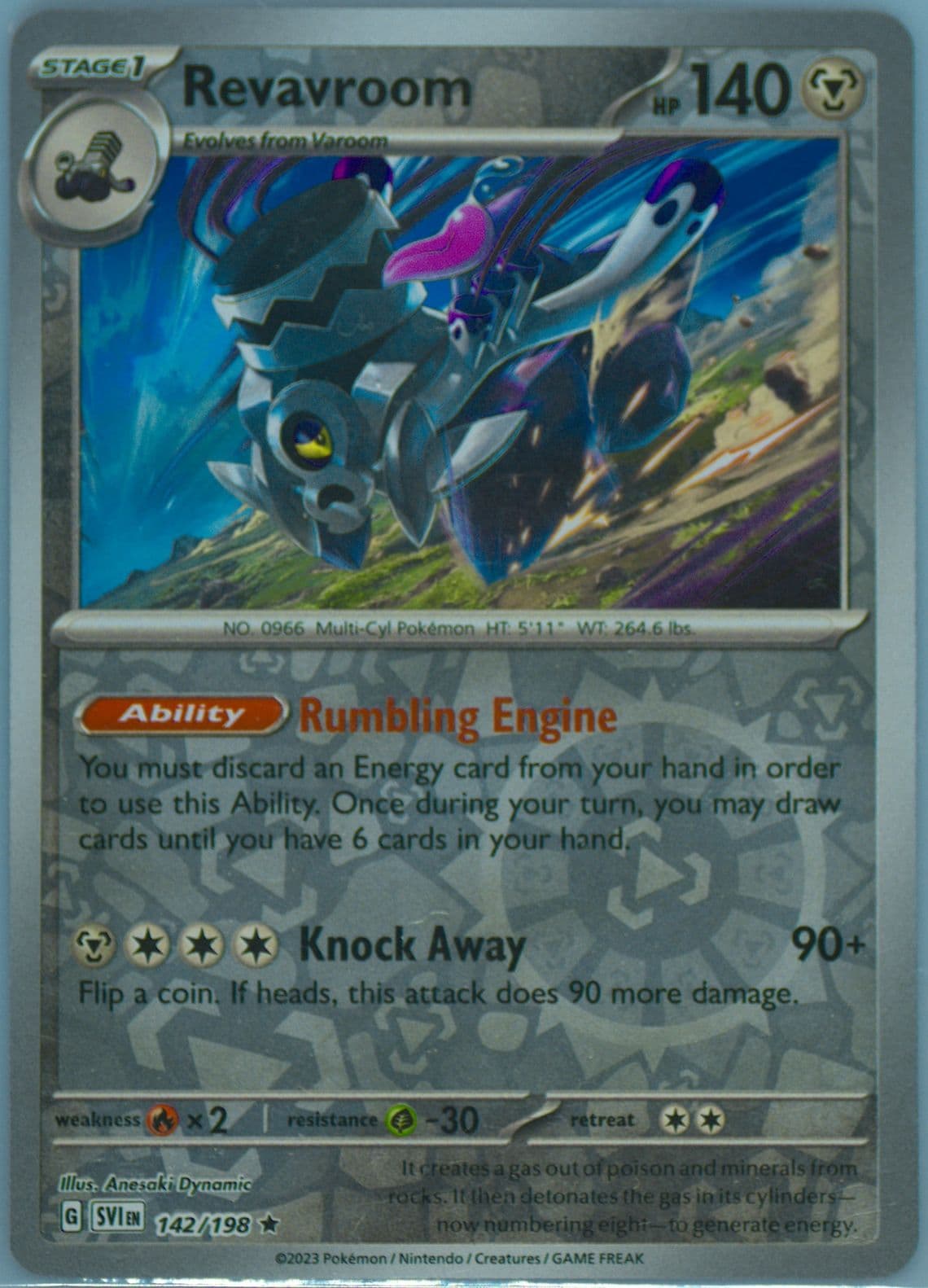 Revavroom Reverse Holo (142) 2023 Pokemon Svi EN-Scarlet & Violet