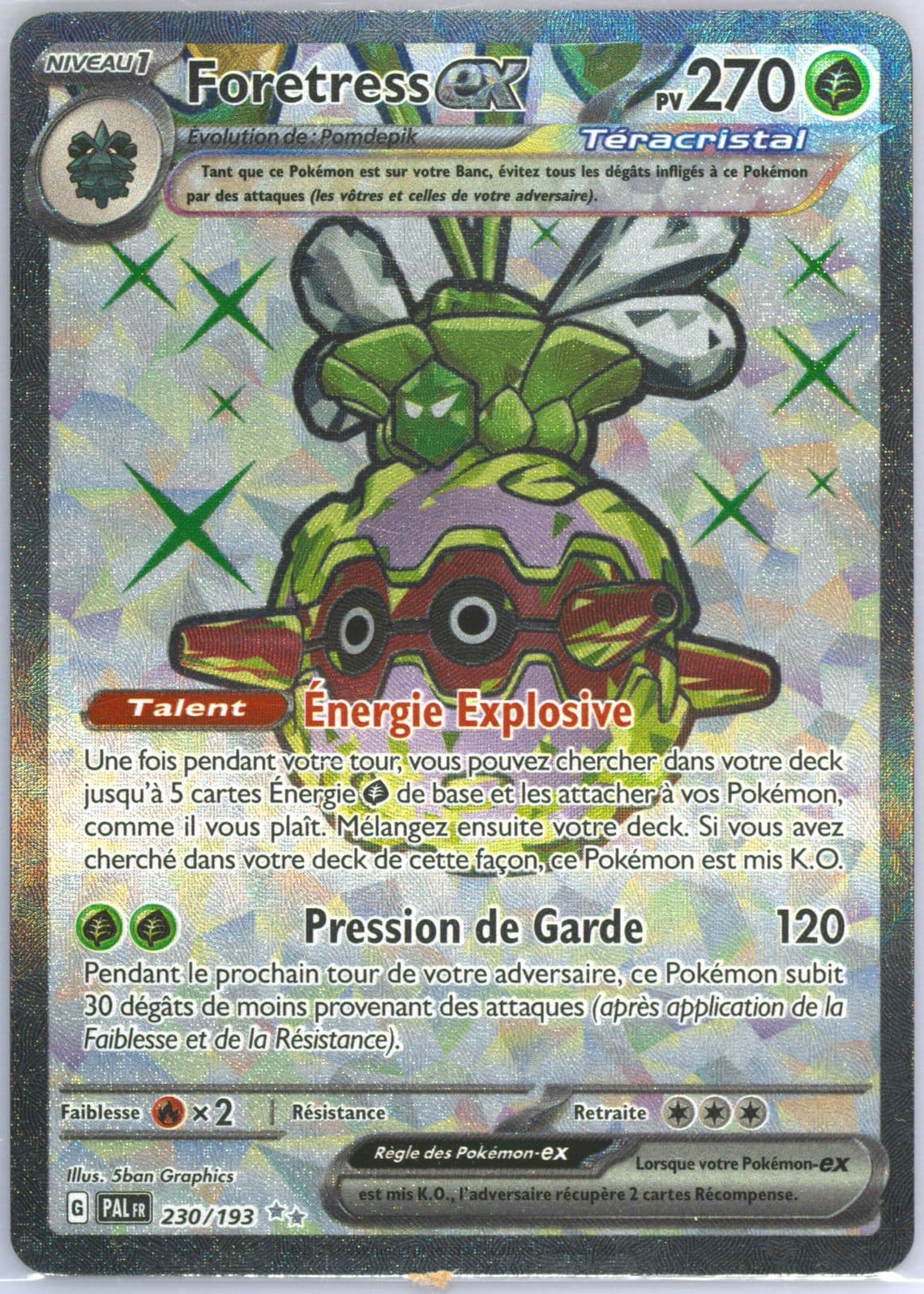 Forretress EX Ultra Rare (230) 2023 Pokemon French Pal FR-Paldea Evolved