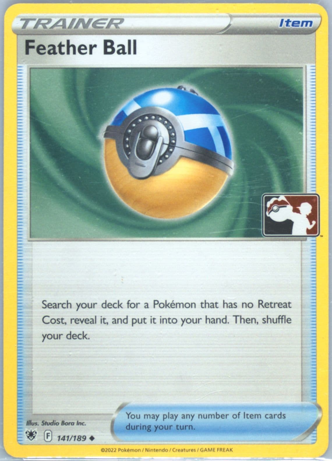 Feather Ball Holo (141) 2023 Pokemon Play! Pokemon Prize Pack: Series 3