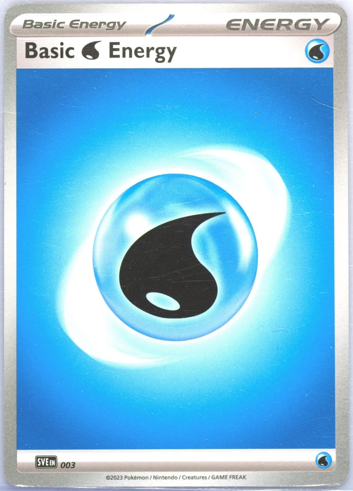 Basic Water Energy (003) 2023 Pokemon Sve EN-Basic Energies