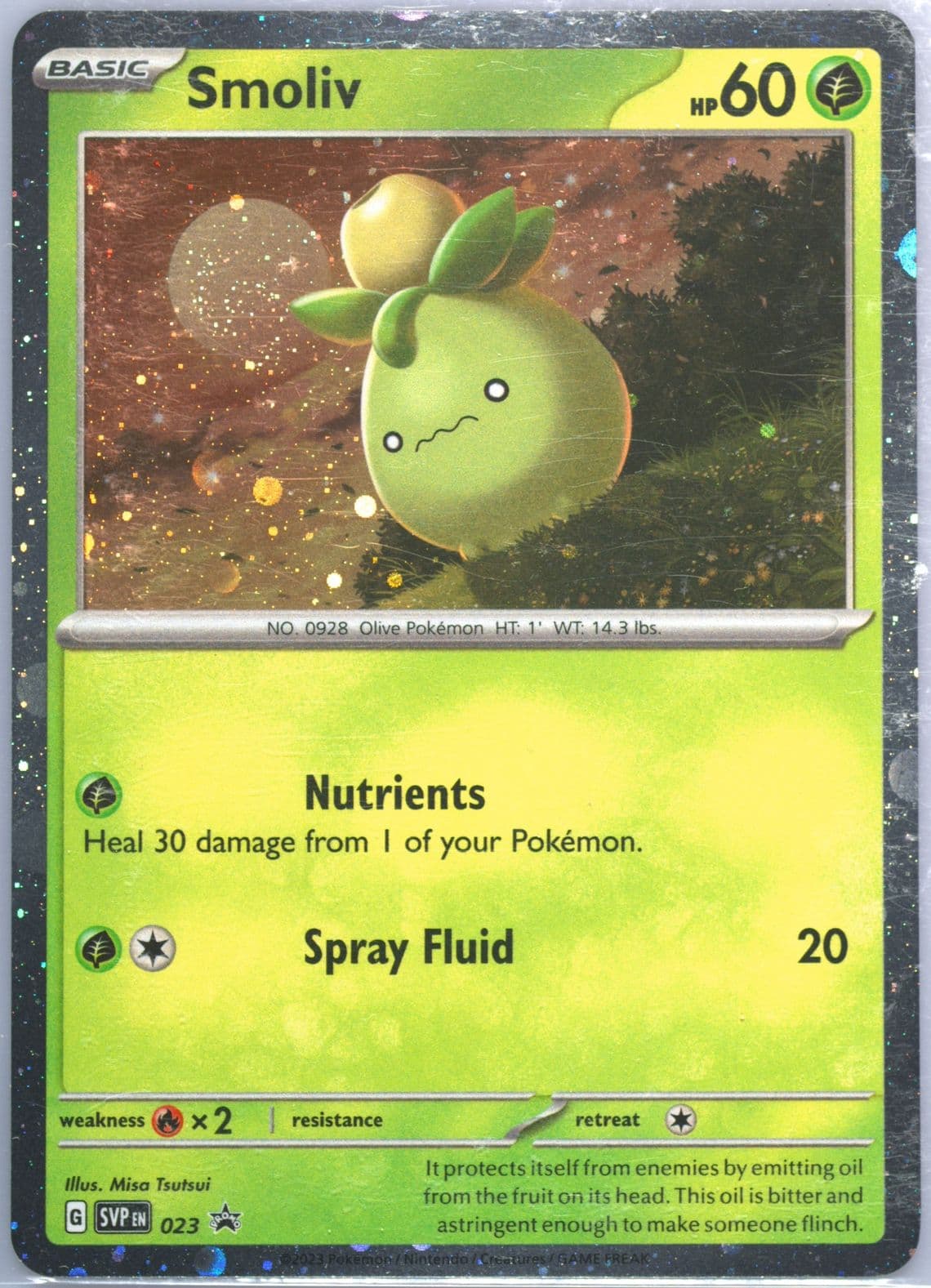 Smoliv Paldea Evolved Single Pack Blister (023) 2023 Pokemon Svp EN-SV Black Star Promo