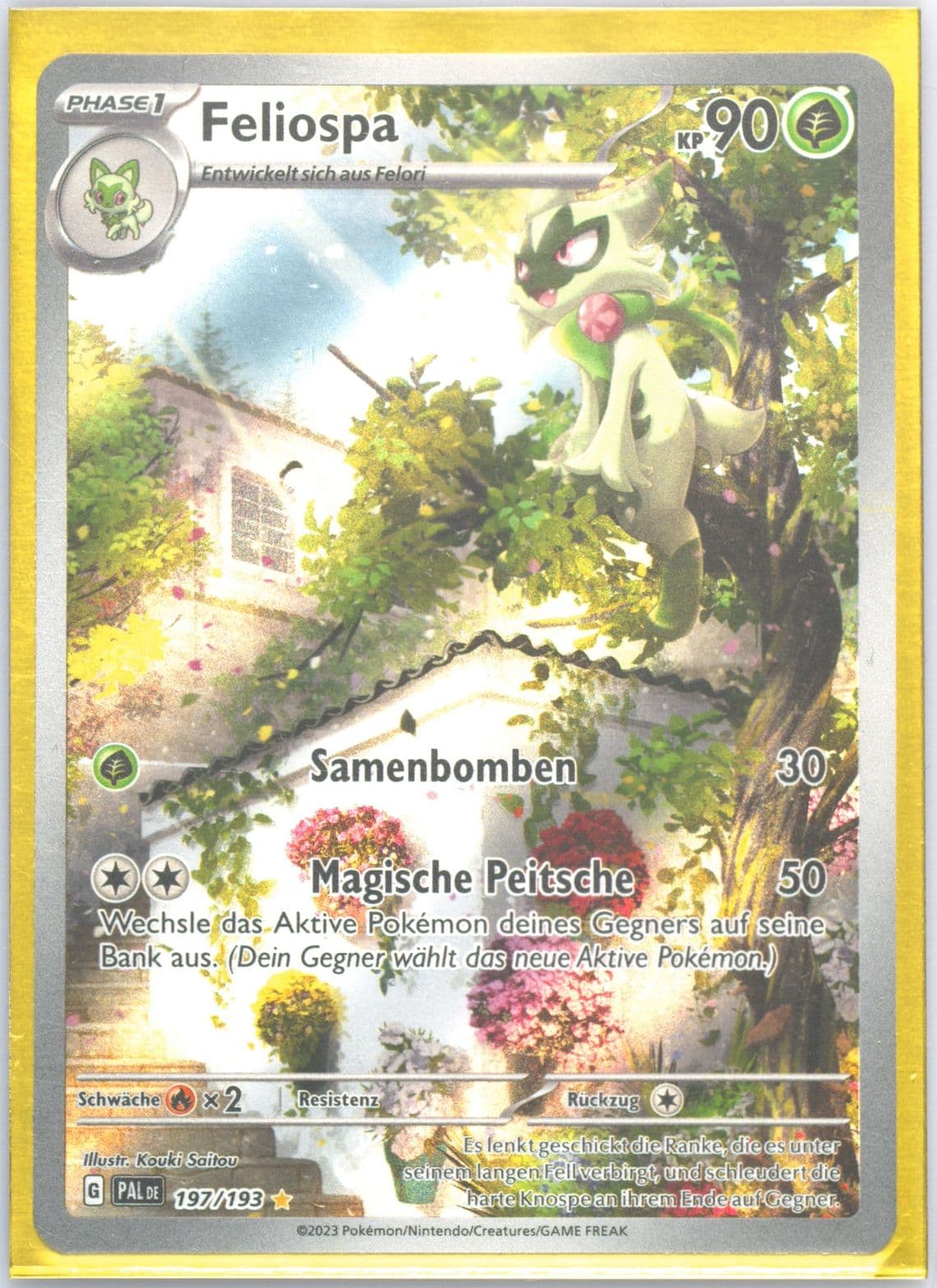 Floragato Illustration Rare (197) 2023 Pokemon German Pal de-Paldea Evolved