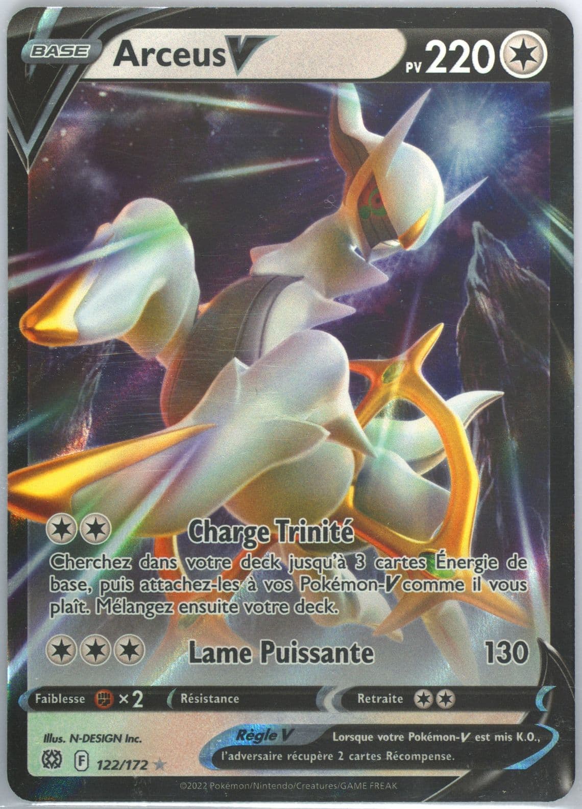 Arceus V French (122) 2022 Pokemon Sword & Shield Brilliant Stars