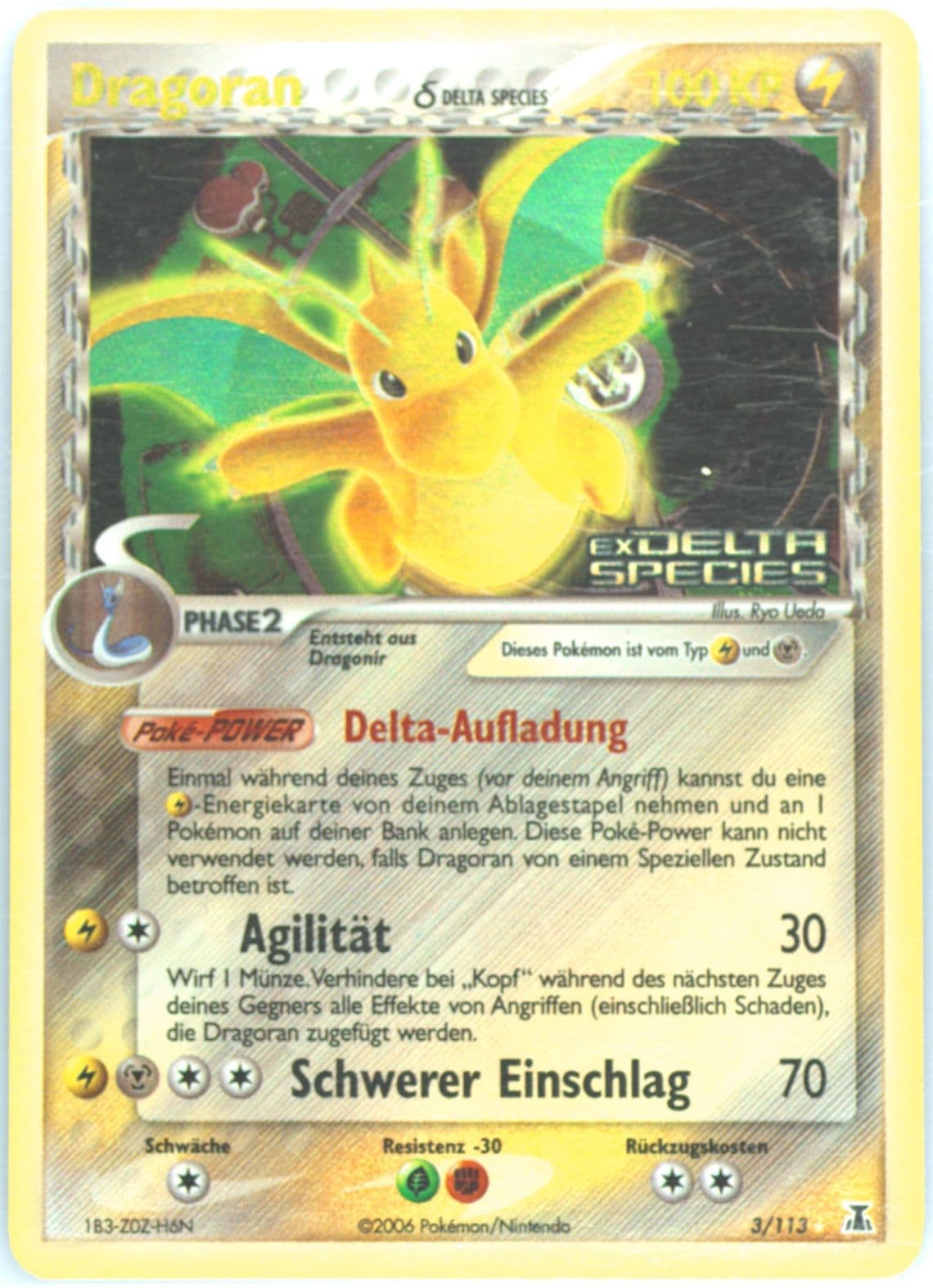 Dragoran-Reverse Foil German (3) 2005 Pokemon EX Delta Species