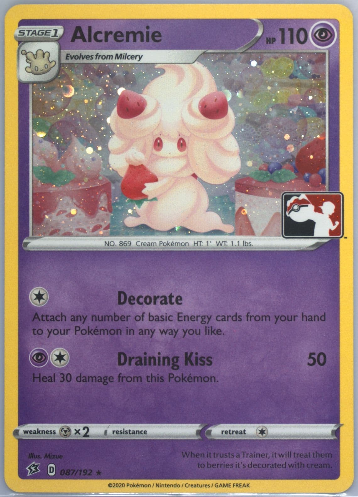 Alcremie-Holo Play! Pokemon Event Exclusive (087) 2021-22 Pokemon Promo