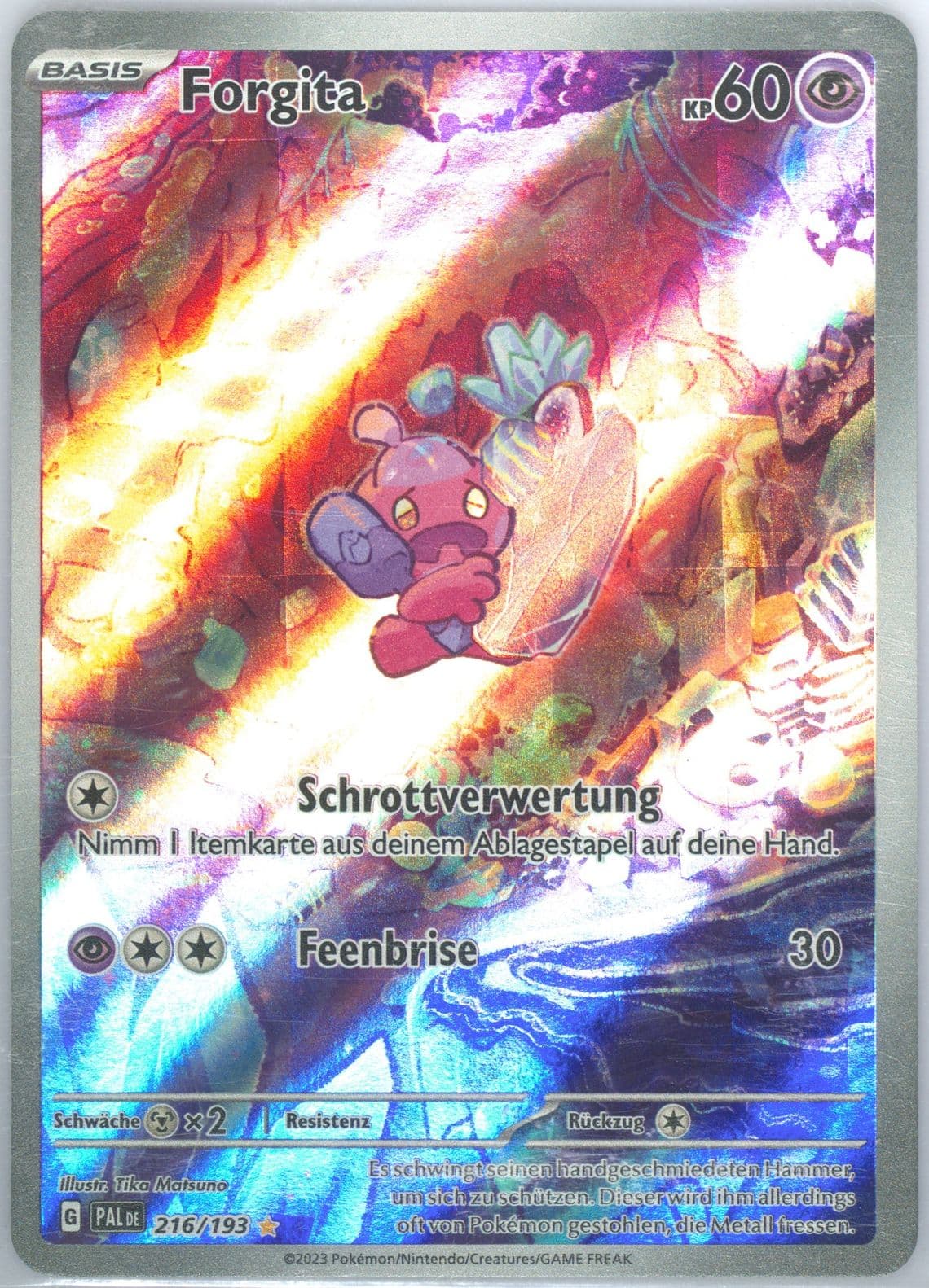 Tinkatink Illustration Rare (216) 2023 Pokemon German Pal de-Paldea Evolved