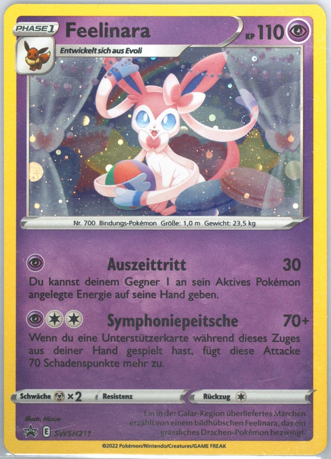 Feelinara-Holo Astral Radiance Three Pack Blister-German (211) 2022 Pokemon Swsh Black Star Promo