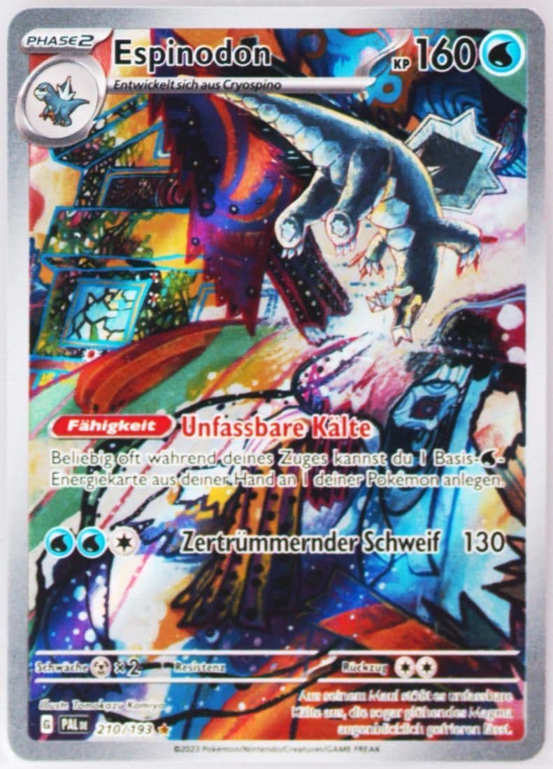 Baxcalibur Illustration Rare (210) 2023 Pokemon German Pal de-Paldea Evolved