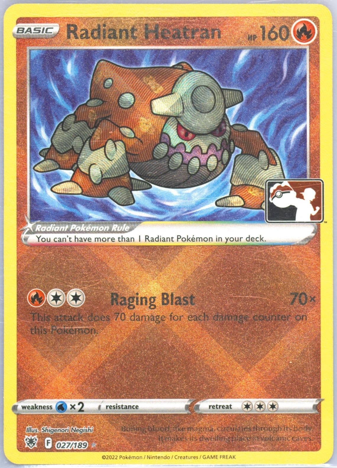 Radiant Heatran (027) 2023 Pokemon Play! Pokemon Prize Pack: Series 3