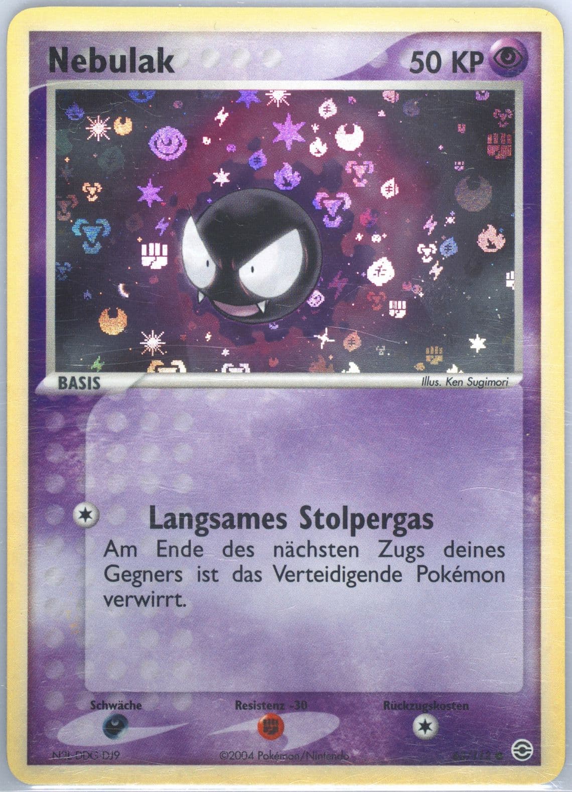 Nebulak-Reverse Foil German (63) 2004 Pokemon EX Fire Red & Leaf Green