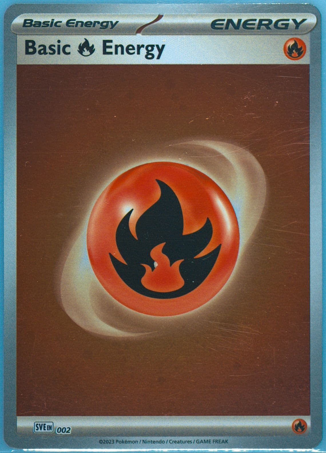 Basic Fire Energy Cosmos Holo (002) 2023 Pokemon Sve EN-Basic Energies