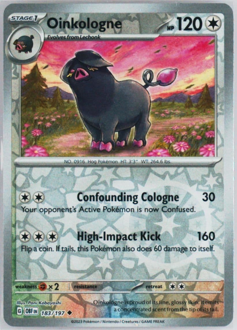 Oinkologne Reverse Holo (183) 2023 Pokemon Obf EN-Obsidian Flames