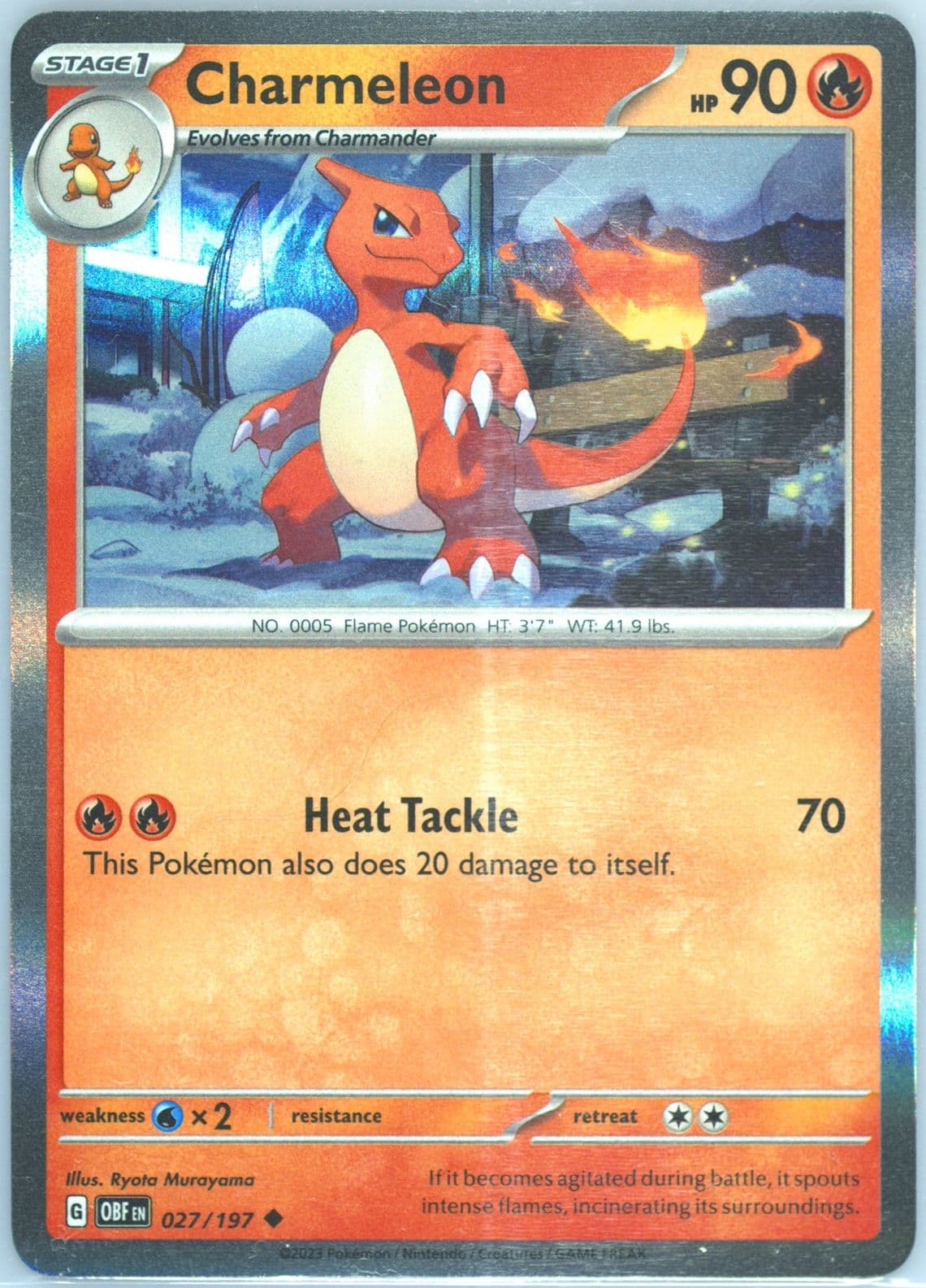 Charmeleon Charizard EX Premium Collection (027) 2023 Pokemon Obf EN-Obsidian Flames