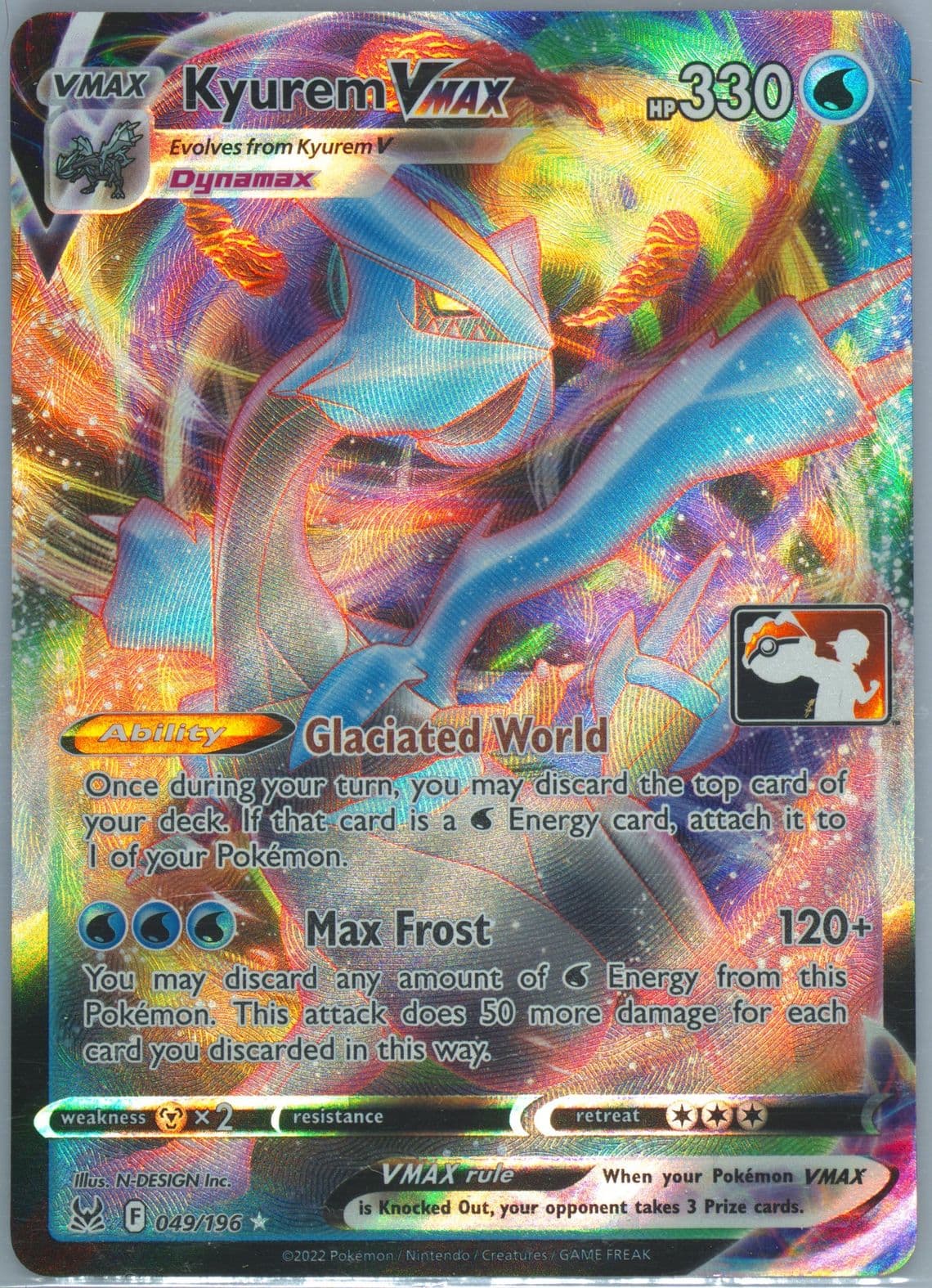Kyurem Vmax (049) 2023 Pokemon Play! Pokemon Prize Pack: Series 3