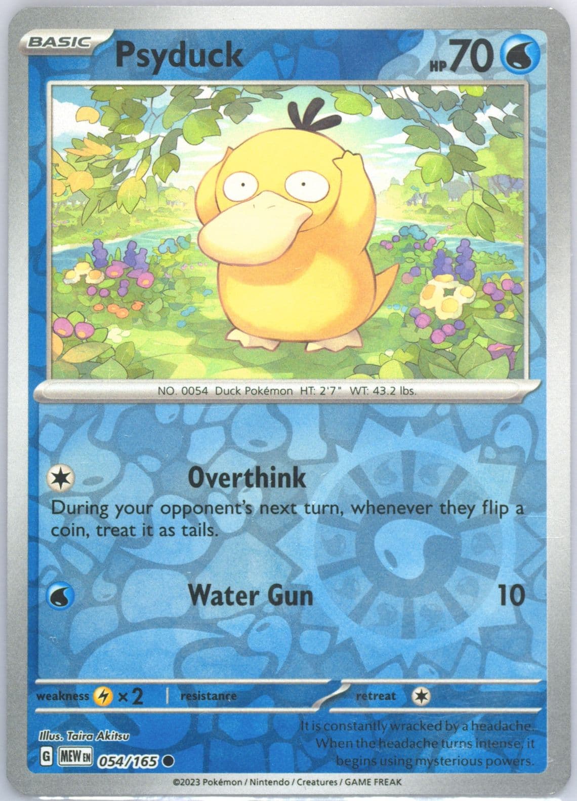 Psyduck Reverse Holo (054) 2023 Pokemon Mew EN-151