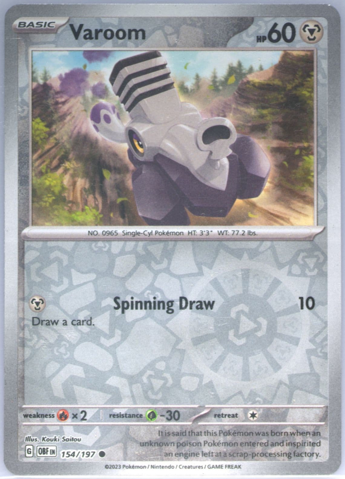 Varoom Reverse Holo (154) 2023 Pokemon Obf EN-Obsidian Flames