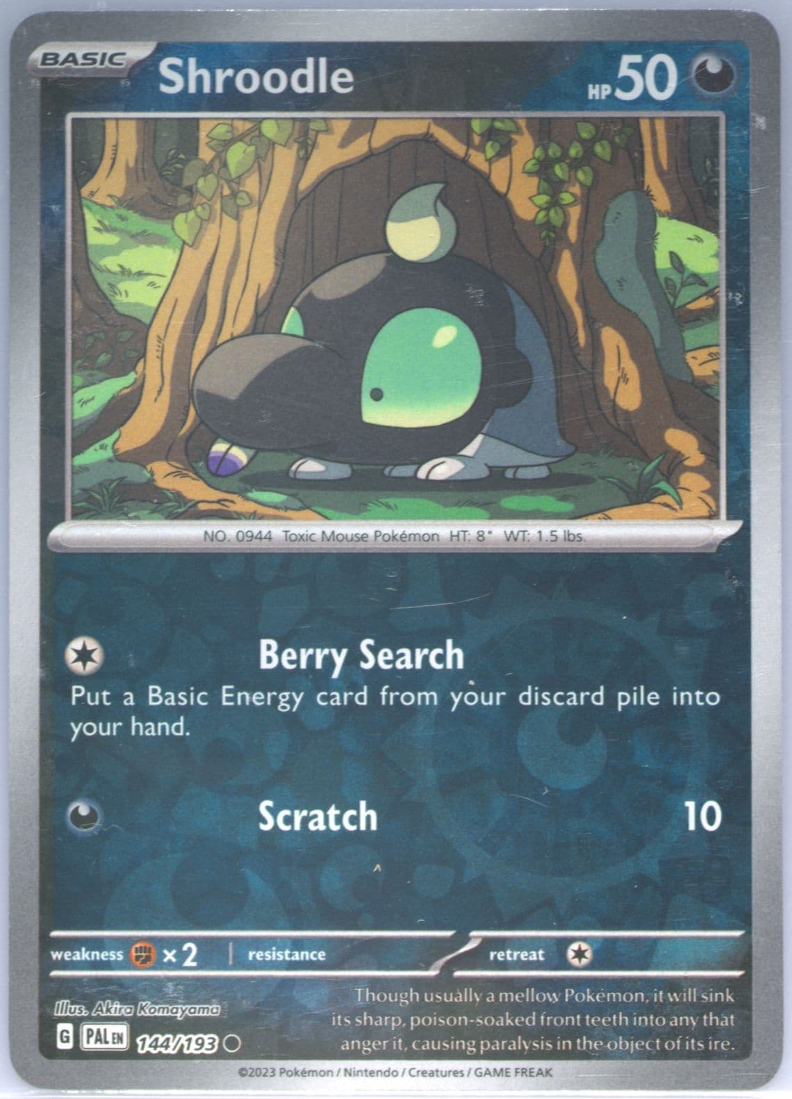 Shroodle Reverse Holo (144) 2023 Pokemon Pal EN-Paldea Evolved