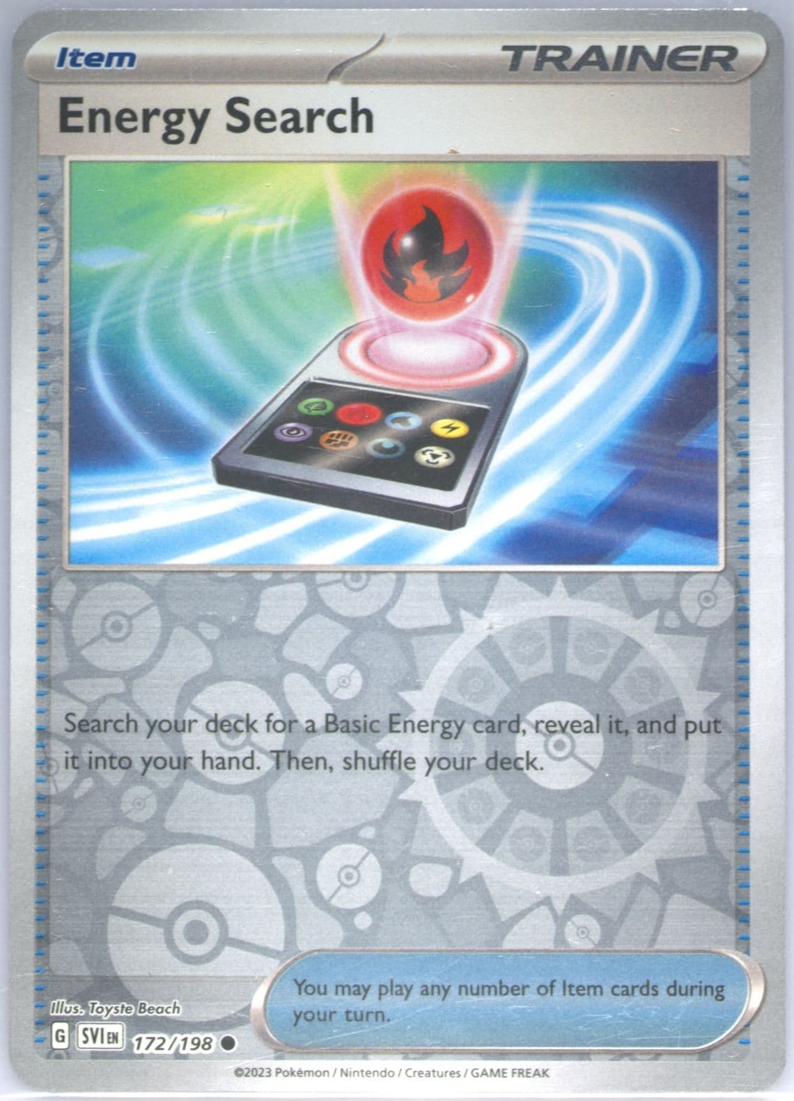 Energy Search Reverse Holo (172) 2023 Pokemon Svi EN-Scarlet & Violet