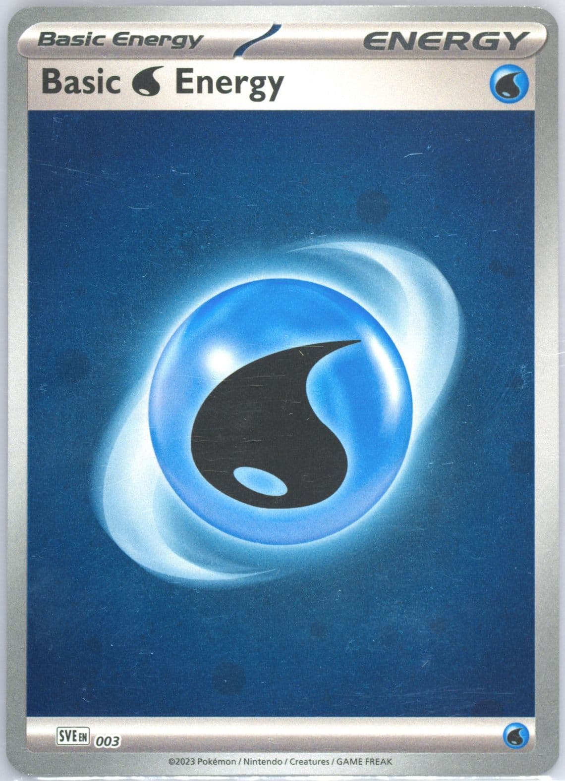 Basic Water Energy Cosmos Holo (003) 2023 Pokemon Sve EN-Basic Energies