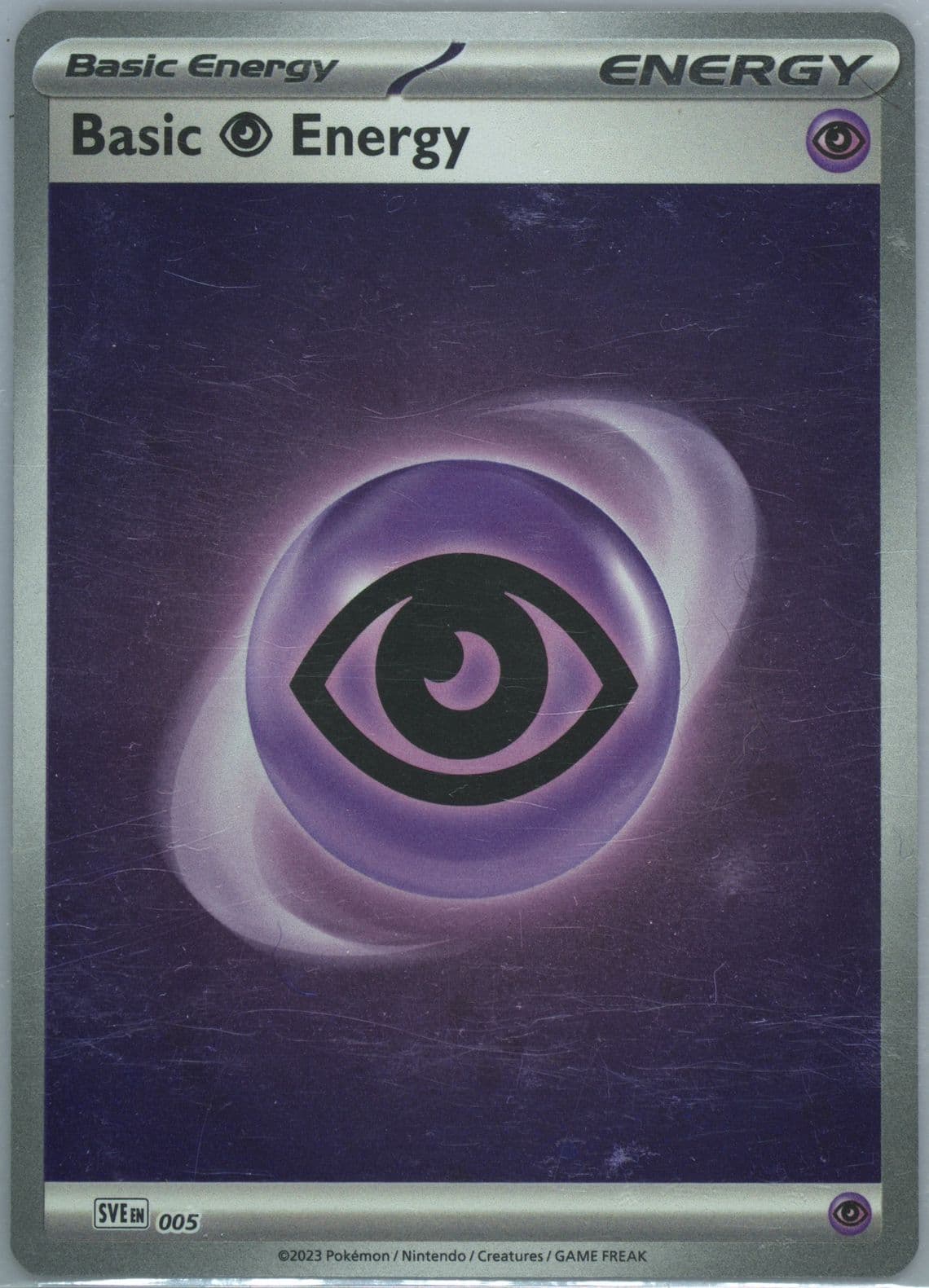 Basic Psychic Energy Cosmos Holo (005) 2023 Pokemon Sve EN-Basic Energies