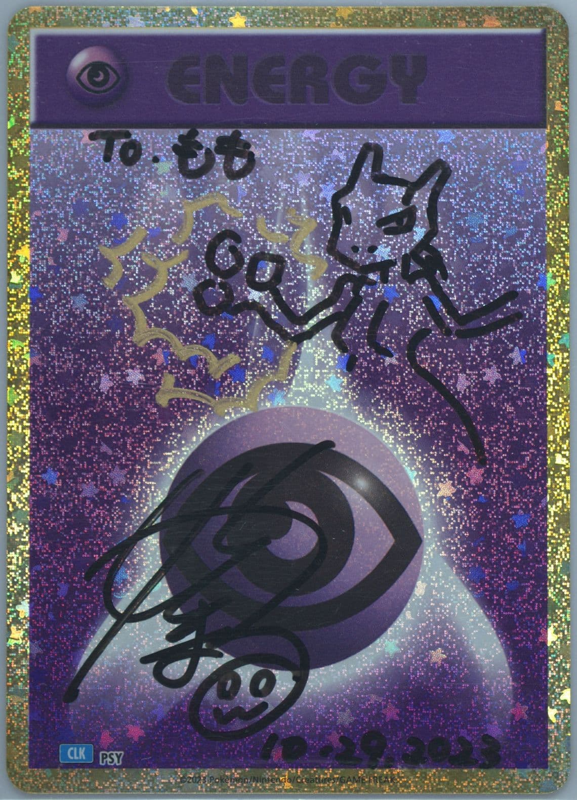 Psychic Energy (PSY) 2023 Pokemon Japanese Clk-Trading Card Game Classic Blastoise & Suicune EX Deck