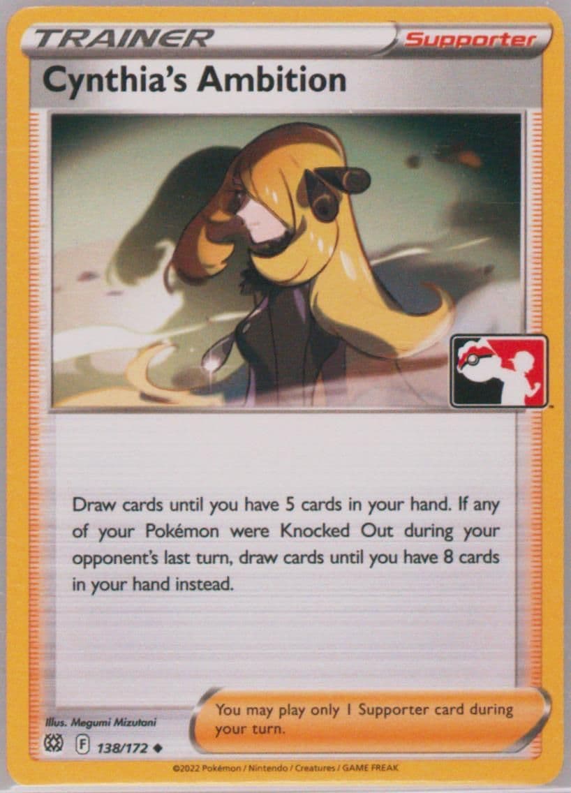 Cynthia's Ambition (138) 2023 Pokemon Play! Pokemon Prize Pack: Series 2