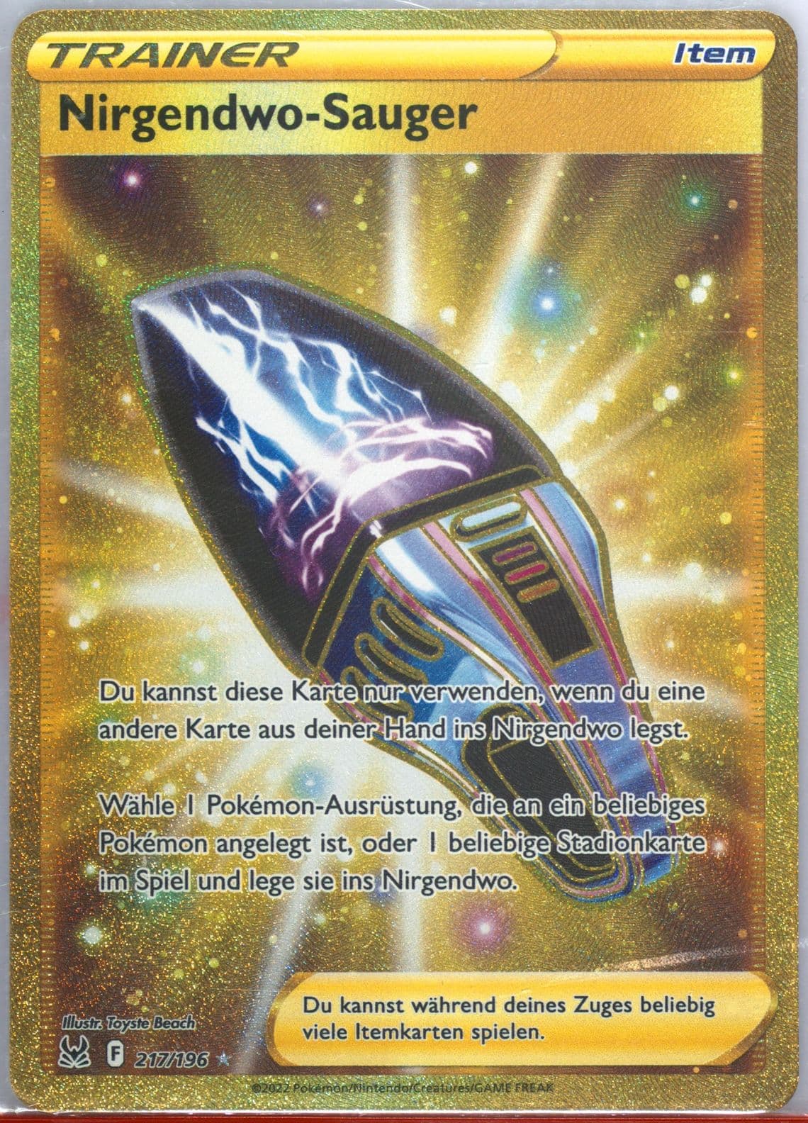 Full Art/Nirgendwo-Sauger German-Secret (217) 2022 Pokemon Sword & Shield Lost Origin