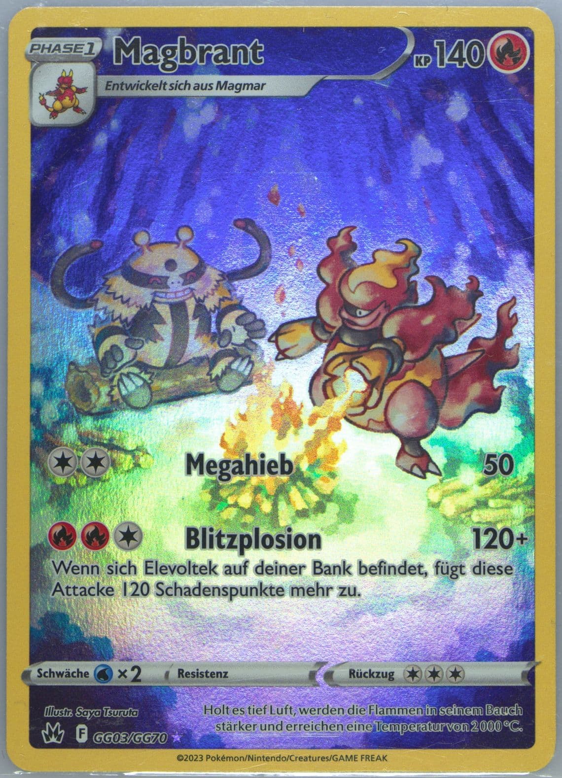 Full Art/Magbrant German (GG03) 2023 Pokemon Sword and Shield Crown Zenith