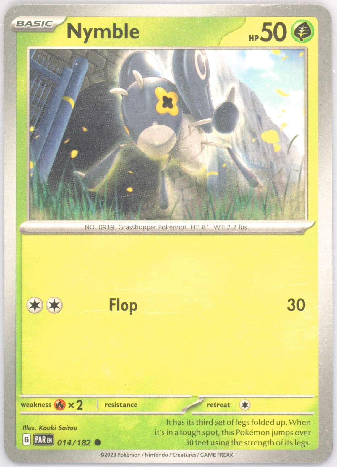 Nymble (014) 2023 Pokemon Par EN-Paradox Rift