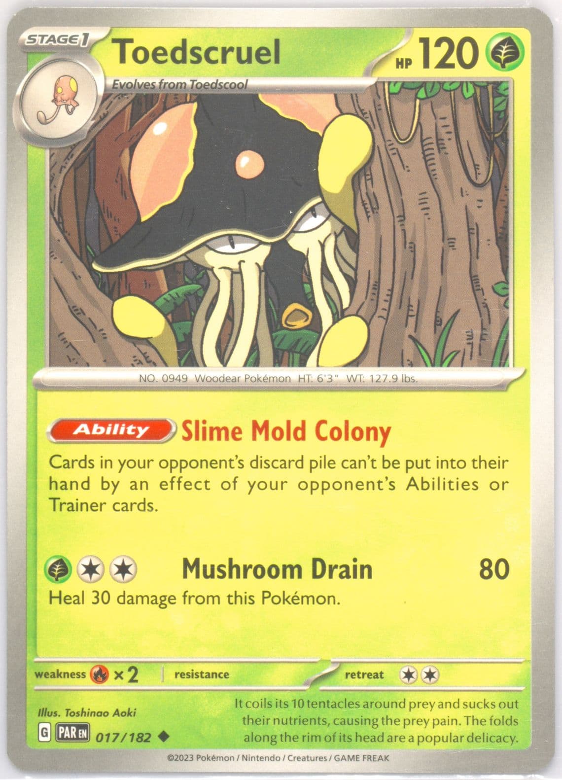 Toedscruel (017) 2023 Pokemon Par EN-Paradox Rift
