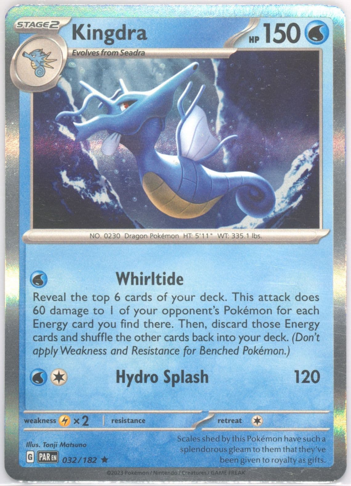 Kingdra (032) 2023 Pokemon Par EN-Paradox Rift