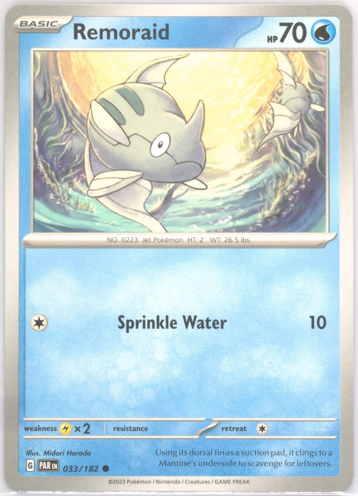 Remoraid (033) 2023 Pokemon Par EN-Paradox Rift