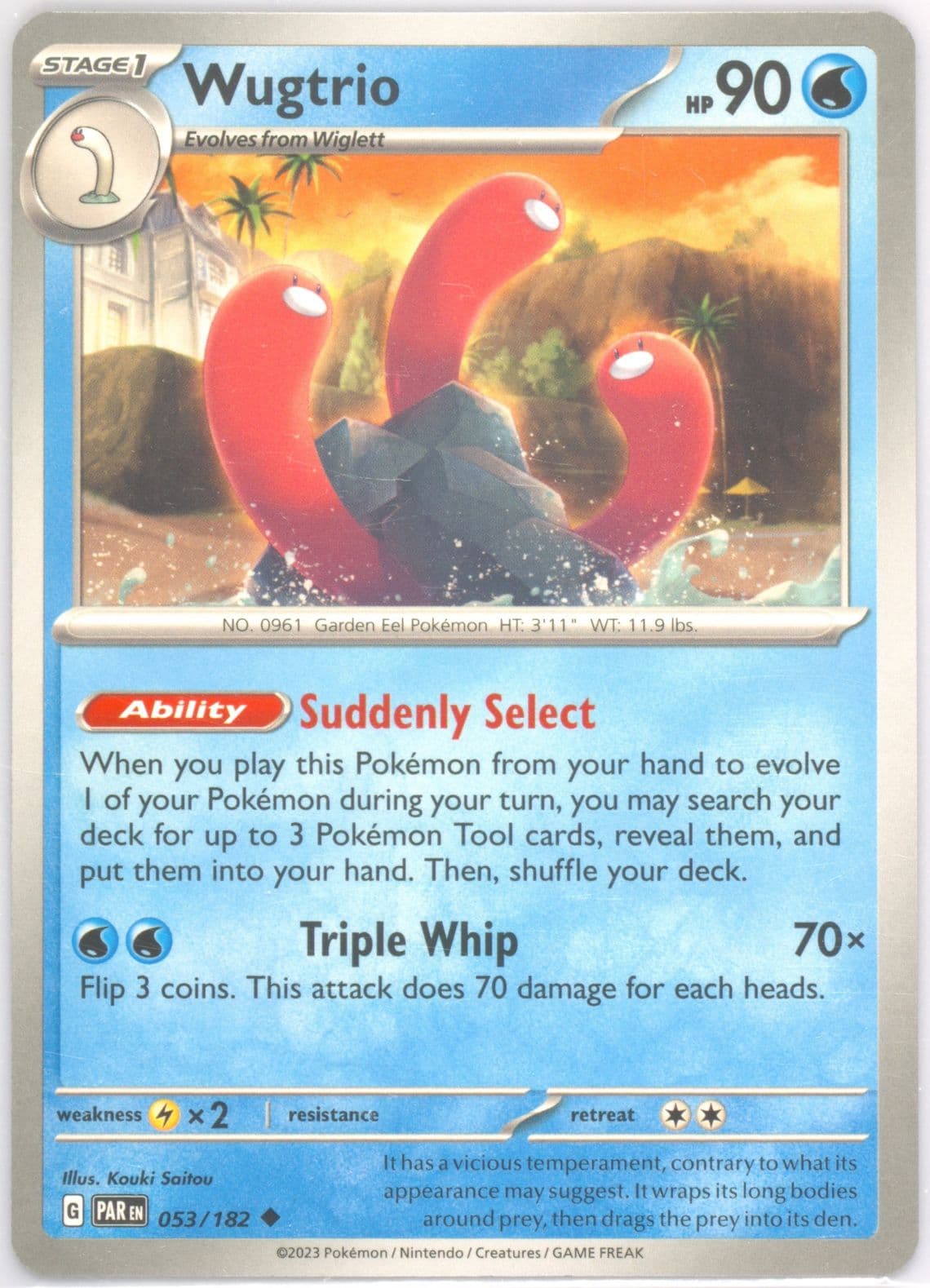 Wugtrio (053) 2023 Pokemon Par EN-Paradox Rift