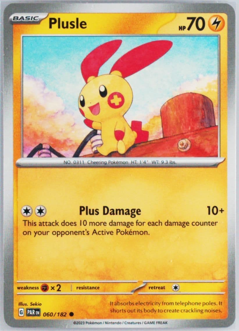 Plusle (060) 2023 Pokemon Par EN-Paradox Rift